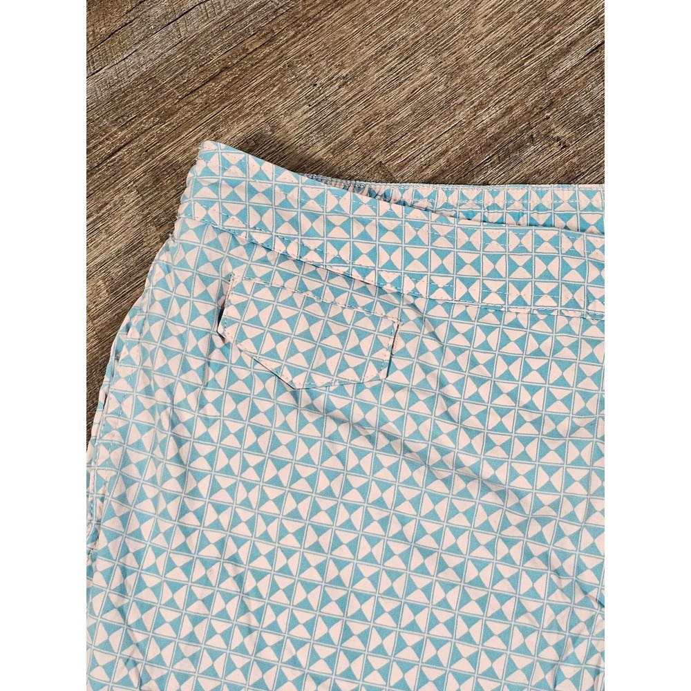 J. Crew Mens Blue Geometric Print Board Shorts Swim Trunks Size 34 7 Inch Inseam - Picture 3 of 9